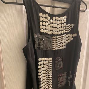 Black Sequin/sparkly classic Bebe Dress Size XS